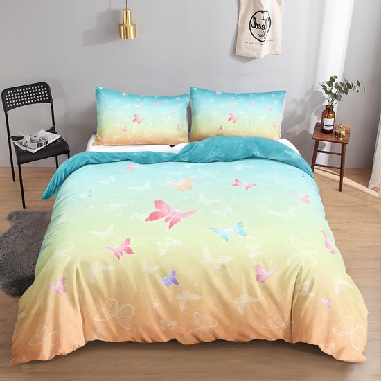 Unyqoos® Stijlvolle en Kleurrijke Vlinder Beddengoedset voor Elke Slaapkamer