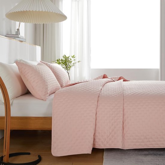 550x550-14863.jpg Unyqoos® Zachte en Luxe Microvezel Sprei Set voor Alle Seizoenen met Kussenslopen