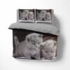 Unyqoos® Betoverende 3D Kitten Beddengoed Set met Dubbelzijdige Patronen en Ritssluiting