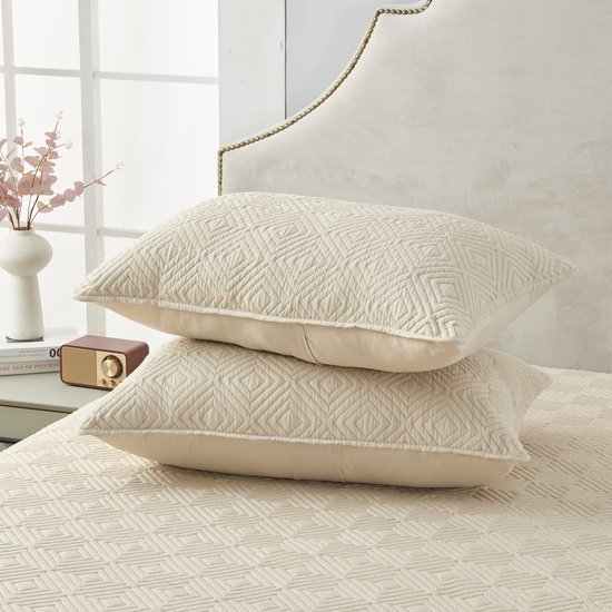Unyqoos® Luxueuze Microvezel Bedsprei Set van 220x240 cm met Kussenslopen voor Moderne Slaapkamer