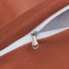 Unyqoos® Terracotta Luxe Microvezel Beddengoedset met Ritssluiting en Effen Design voor Comfort