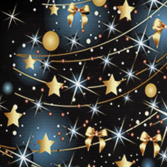 550x550-14978.jpg Unyqoos® Warme microvezel kerstbeddengoedset in zwart-goud met ritssluiting