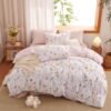 Unyqoos® Omkeerbaar beddengoed met bloemenpatroon en ritssluiting voor ultiem comfort