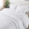 Unyqoos® Extra Groot Wit Sprei van Zachte Microvezel voor Bed en Bank, 300 x 270 cm