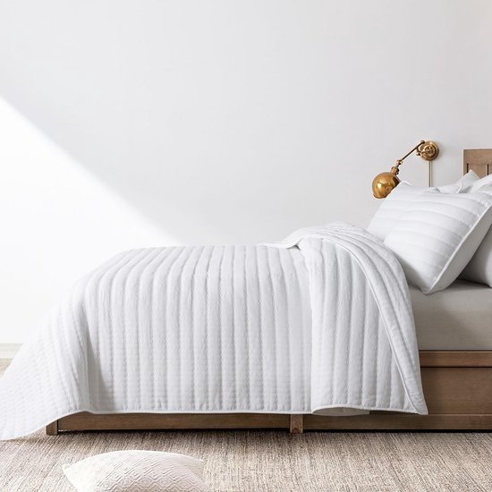 Unyqoos® Extra Groot Wit Sprei van Zachte Microvezel voor Bed en Bank, 300 x 270 cm