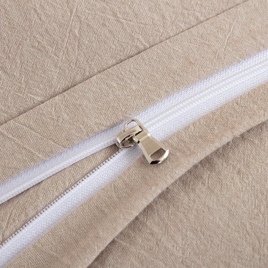Unyqoos® Elegante en Zachte Beddengoedset van Gewassen Katoen met Ritssluiting