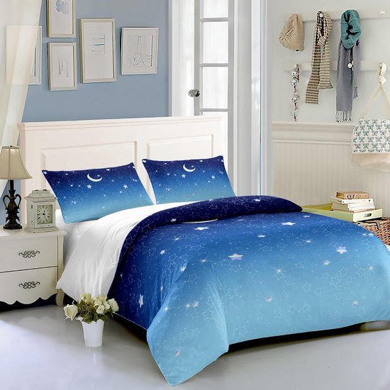 550x550-15099.jpg Unyqoos® Stijlvolle beddengoedset met maan en sterren voor eenpersoonsbed