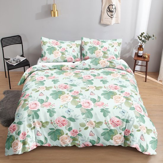 550x550-15188.jpg Unyqoos® Stijlvolle en Zachte Bloemenprint Beddengoedset voor Jong en Oud