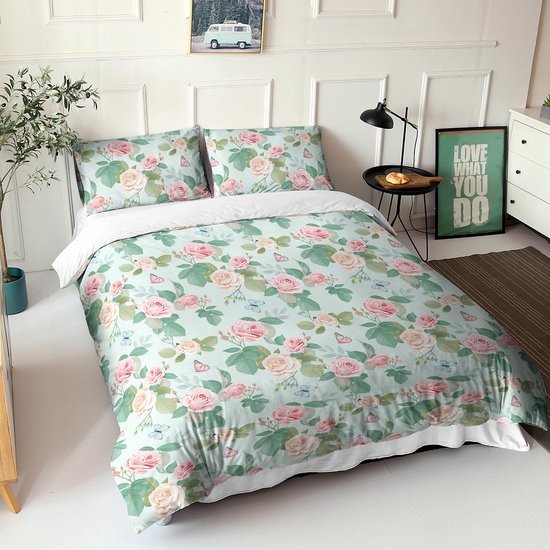 550x550-15190.jpg Unyqoos® Stijlvolle en Zachte Bloemenprint Beddengoedset voor Jong en Oud