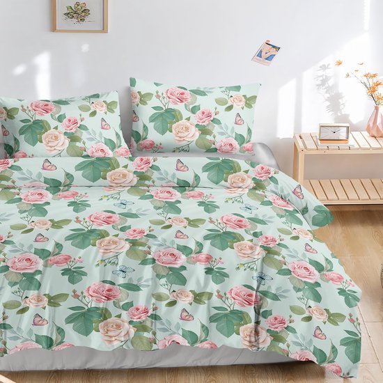 550x550-15193.jpg Unyqoos® Stijlvolle en Zachte Bloemenprint Beddengoedset voor Jong en Oud
