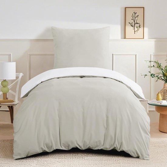 Unyqoos® Luxe omkeerbaar beddengoedset met ritssluiting voor ultiem slaapcomfort