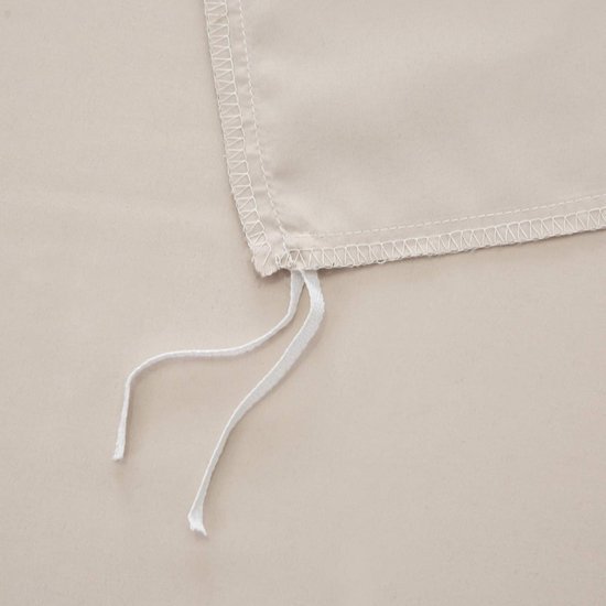 Unyqoos® Beige microvezel beddengoedset met kussenslopen en ritssluiting