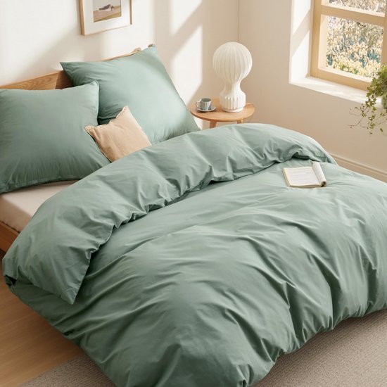 550x550-15297.jpg Unyqoos® Zachte katoenen beddengoedset 155 x 220 cm met kussenslopen en ritssluiting