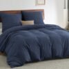 550x550-15305.jpg Unyqoos® Zachte en Ademende Beddengoedset voor Comfortabel Slapen in Marineblauw 155 x 220
