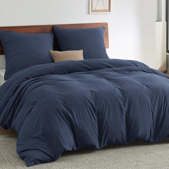 550x550-15305.jpg Unyqoos® Zachte en Ademende Beddengoedset voor Comfortabel Slapen in Marineblauw 155 x 220