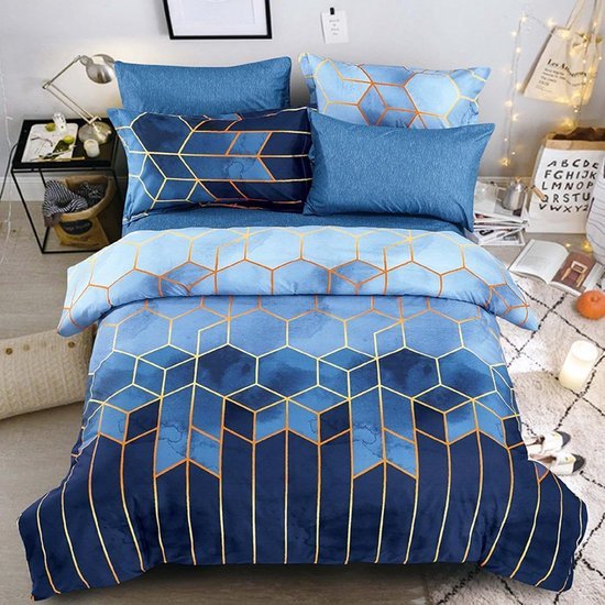 550x550-15308.jpg Unyqoos® Stijlvolle 3-delige beddengoedset met geometrisch patroon en rits