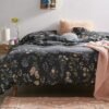 Unyqoos® Elegante microvezel beddengoedset met bloemenpatroon en ritssluiting