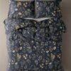 Unyqoos® Elegante microvezel beddengoedset met bloemenpatroon en ritssluiting