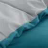 Unyqoos® Omkeerbaar dekbedovertrek met kussensloop in eendenblauwgrijze tinten