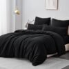 Unyqoos® Zacht en onderhoudsvriendelijk microvezel beddengoedset met ritssluiting en kussenslopen