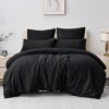 Unyqoos® Zacht en onderhoudsvriendelijk microvezel beddengoedset met ritssluiting en kussenslopen