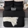 Unyqoos® Zacht en onderhoudsvriendelijk microvezel beddengoedset met ritssluiting en kussenslopen