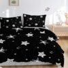 Unyqoos® Comfortabele beddengoedset met sterrenpatroon voor alle leeftijden, 220x230 cm
