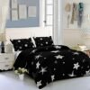 Unyqoos® Comfortabele beddengoedset met sterrenpatroon voor alle leeftijden, 220x230 cm