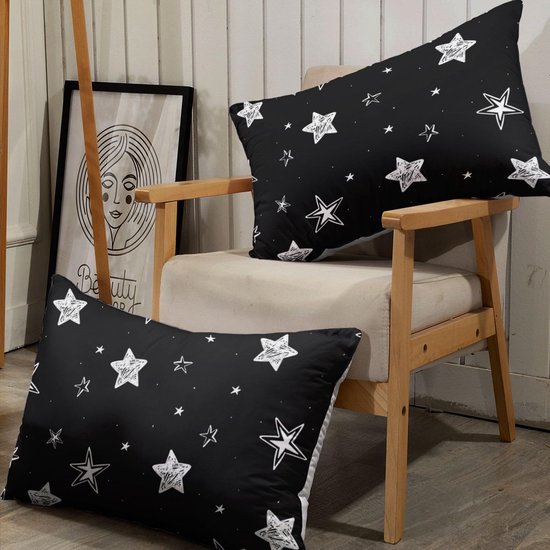 Unyqoos® Comfortabele beddengoedset met sterrenpatroon voor alle leeftijden, 220x230 cm