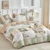 550x550-15373.jpg Unyqoos® Stijlvolle driedelige beddengoedset met bloemenpatroon voor tweepersoonsbed