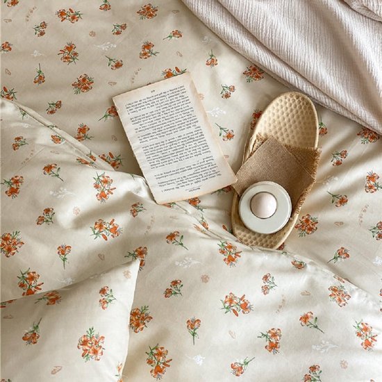 Unyqoos® Elegant Beddengoedset van Katoen met Bloemenprint en Ritssluiting