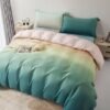 Unyqoos® Moderne tweedelige microvezel beddengoedset met ombre design en ritssluiting