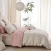 Unyqoos® Elegante katoenen beddengoedset met bloemenpatroon en ritssluiting voor meisjes