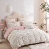 Unyqoos® Elegante katoenen beddengoedset met bloemenpatroon en ritssluiting voor meisjes