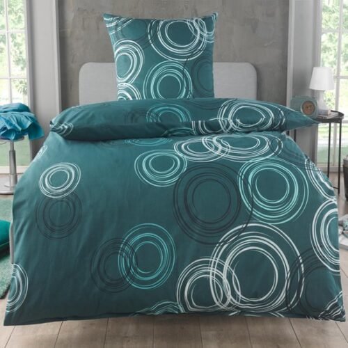 550x550-15524.jpg Unyqoos® Stijlvol Katoenen Beddengoed met Cirkelpatroon en Ritssluiting 135 x 200 cm