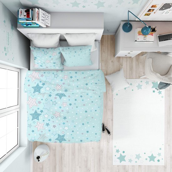 550x550-15550.jpg Unyqoos® Zacht en comfortabel beddengoed met sterretjes voor meisjeskamer