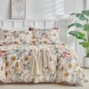 Unyqoos® Beddenset met Bloemenmotief en Ritssluiting voor Tweepersoonsbedden