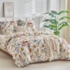 Unyqoos® Beddenset met Bloemenmotief en Ritssluiting voor Tweepersoonsbedden