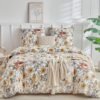Unyqoos® Beddenset met Bloemenmotief en Ritssluiting voor Tweepersoonsbedden