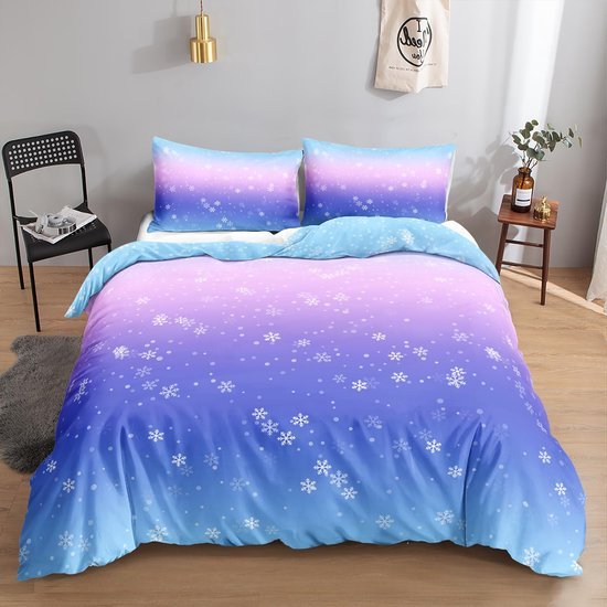 550x550-15577.jpg Unyqoos® Stijlvolle sneeuwvlok beddengoedset voor eenpersoonsbed met sterrenpatroon