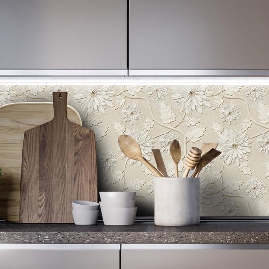 Unyqoos® Decoratieve zelfklevende vinyl behangrol met botanisch patroon en 3D-effect