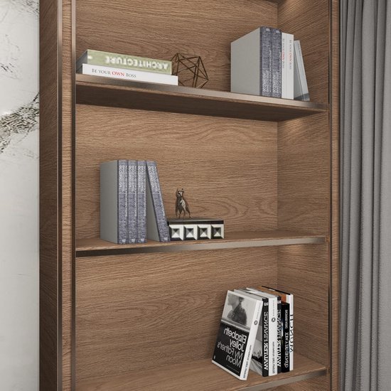 Unyqoos® Waterbestendige Bruine Houtnerf Zelfklevende Plakfolie voor Meubel- en Woondecoratie