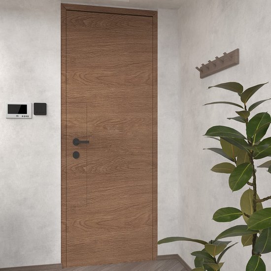 Unyqoos® Waterbestendige Bruine Houtnerf Zelfklevende Plakfolie voor Meubel- en Woondecoratie