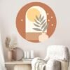 550x550-15687.jpg Unyqoos® Zelfklevende decoratieve muurstickers met zonnige cirkels en plantenmotief