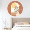 550x550-15693.jpg Unyqoos® Zelfklevende decoratieve muurstickers met zonnige cirkels en plantenmotief