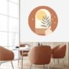 550x550-15694.jpg Unyqoos® Zelfklevende decoratieve muurstickers met zonnige cirkels en plantenmotief