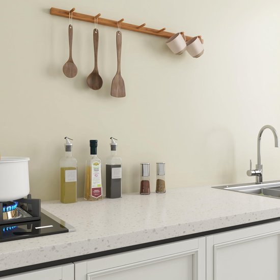 Unyqoos® Zelfklevende matte beige wandfolie voor diverse interieurtoepassingen