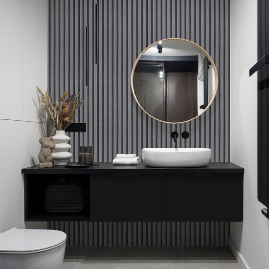 Unyqoos® Stijlvolle Grijze Zelfklevende Houtlook Behangfolie voor Muren en Meubels, 44 x 600 cm