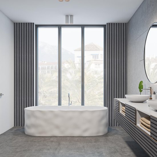 Unyqoos® Stijlvolle Grijze Zelfklevende Houtlook Behangfolie voor Muren en Meubels, 44 x 600 cm