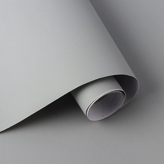 Unyqoos® Waterdichte Mat Lichtgrijze Zelfklevende Meubelfolie voor Diverse Oppervlakken, 40 x 300 cm